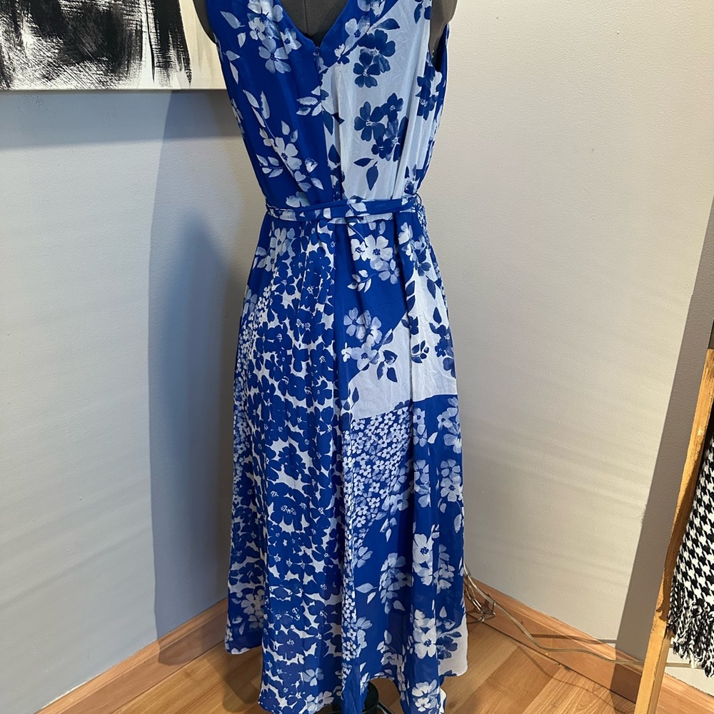 Floral Blue Maxi Dress